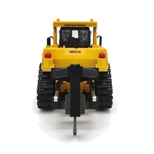 HUINA 1/16 Yüksek Kalite 9 Kanal RC Model Buldozer Paletli Metal Kepçe Kazıcı Uzaktan Kumandalı Çok Fonksiyonlu İş Makinası - 2.4G Sesli ve Işıklı - 1569