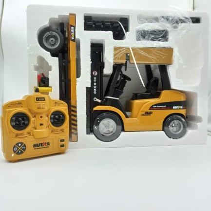 HUINA 1/10 Yüksek Kalite RC Model Dorseli Forklift Uzaktan Kumandalı Metal İş Makinası - 2.4G 10 Kanal Full Fonksiyon Sesli ve Işıklı - 1576 - Thumbnail