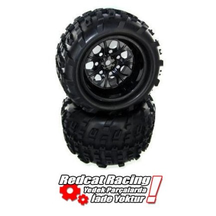 REDCAT RACING - Redcat 07065-10 Wheels Complete 1/5 Rc Araba İçin Jant - Lastik Takımı ( 2 Adet )