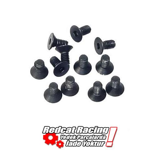 Redcat 07168 Countersunk Mechanical Screw 4x12mm 