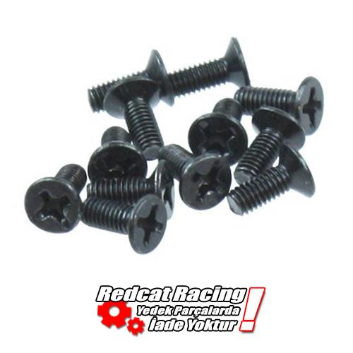 Redcat Racing S019 3*7.5mm Countersunk Mechanical Screw 12 PCS 