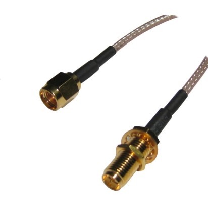 RFDesign Extension Cable - RPSMA(M)-RPSMA(F) 50cm - Telemetri Module Uzatma Kablosu - 211031 - Thumbnail