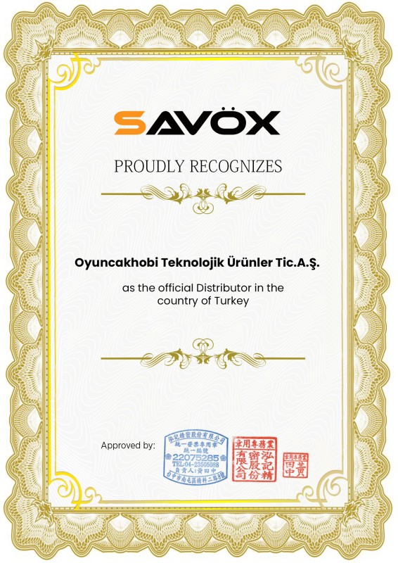 Savox SA1230SGP Digital Servo Coreless Motor With Soft Start High Voltage Çelik Dişli