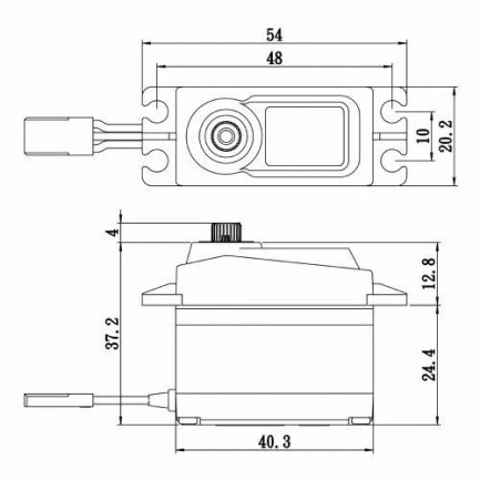 Savox SA1256TGP Digital Servo Coreless Motor With Soft Start High Voltage Titanium Dişli - Thumbnail