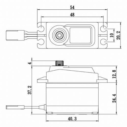 Savox SA1258TGP Digital Servo Coreless Motor With Soft Start High Voltage Titanium Dişli - Thumbnail