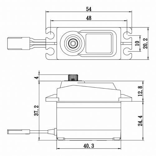 Savox SA1258TGP Digital Servo Coreless Motor With Soft Start High Voltage Titanium Dişli