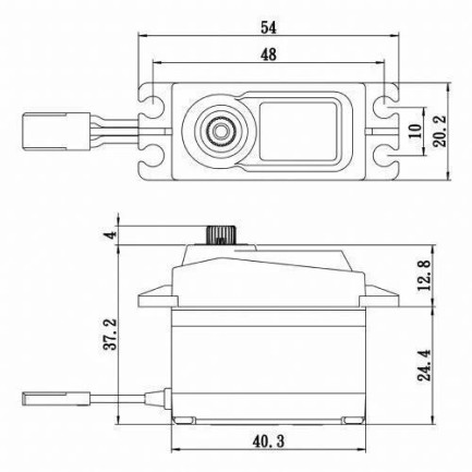 Savox SA1258TGP Digital Servo Coreless Motor With Soft Start High Voltage Titanium Dişli - Thumbnail