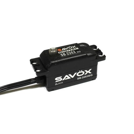 Savox SB2263MG-BE Black Edition Digital Servo Brushless Motor Low Profile High Voltage Metal Dişli - Thumbnail