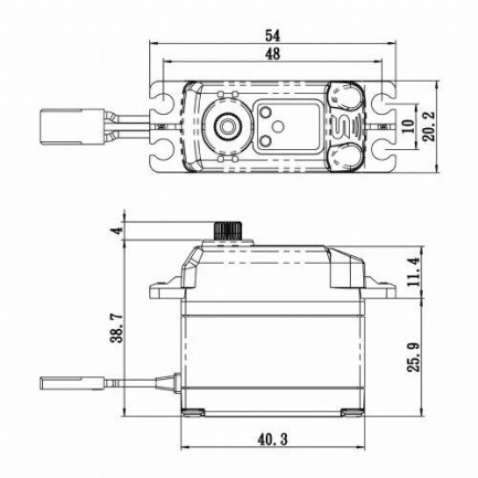 Savox SB2270SGP Digital Servo Brushless Motor with Soft Start High Voltage Çelik Dişli - Thumbnail