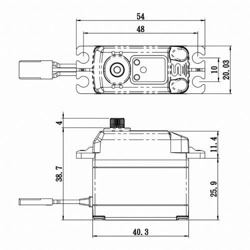 Savox SB2272MGP Digital Servo Brushless Motor With Soft Start High Voltage Metal Dişli