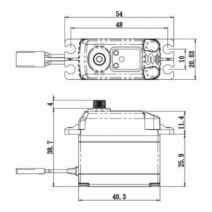 Savox SB2272MGP Digital Servo Brushless Motor With Soft Start High Voltage Metal Dişli - Thumbnail