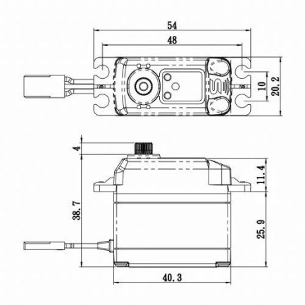 Savox SB2274SGP Digital Servo Brushless Motor with Soft Start High Voltage Çelik Dişli - Thumbnail