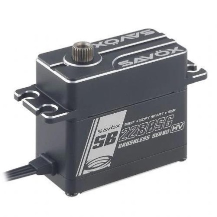 Savox SB2280SGP Digital Servo Brushless Motor with Soft Start High Voltage Su Geçirmez Çelik Dişli - Thumbnail