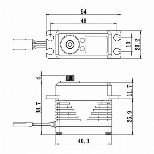 Savox SB2290SG Black Edition Digital Servo Brushless Motor High Voltage Çelik Dişli