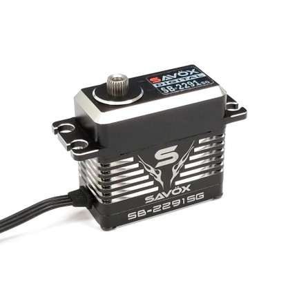 Savox SB2291SG Black Edition Digital Servo Brushless Motor High Voltage Çelik Dişli - Thumbnail