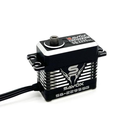 Savox SB2295SG Black Edition Digital Servo Brushless Motor High Torque High Voltage Çelik Dişli - Thumbnail