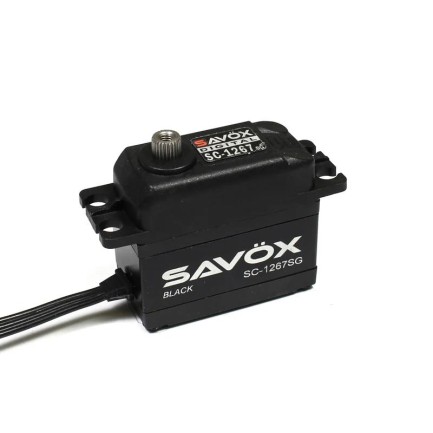 Savox SC-1267SG-BE Black Edition Digital Servo Coreless Motor High Voltage Su Geçirmez Metal Dişli - Thumbnail