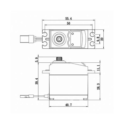 Savox SC0252MGP Digital Servo DC Motor With Soft Start High Torque Metal Dişli - Thumbnail