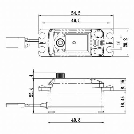 Savox SC1251MGP Digital Servo Low Profile With Soft Start High Voltage Metal Dişli - Thumbnail