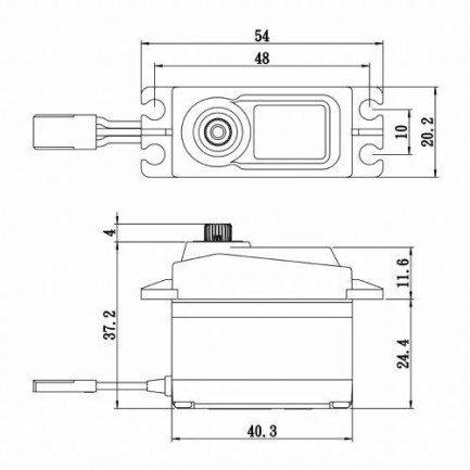 Savox SC1256TGP Digital Servo Coreless Motor With Soft Start High Voltage Su Geçirmez Titanium Dişli - Thumbnail