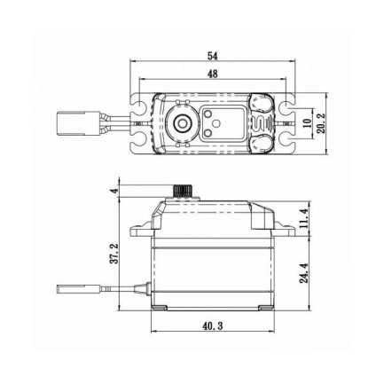 Savox SC1268SGP Digital Servo Coreless Motor High Voltage Su Geçirmez Metal Dişli - Thumbnail