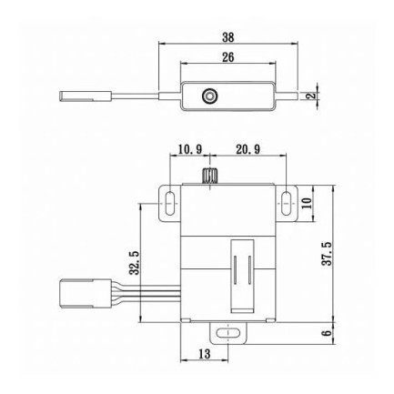 Savox SG-0212MG Digital Servo DC Motor High Voltage Su Geçirmez Metal Dişli - Thumbnail