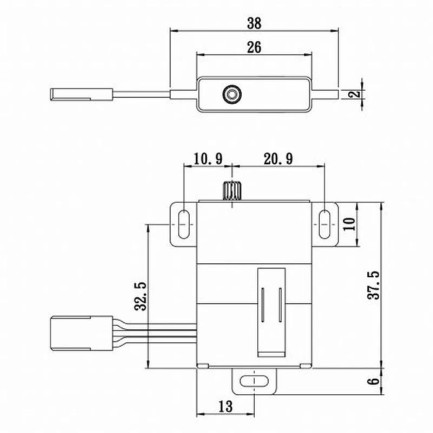 Savox SG1212MG Digital Servo Coreless Motor High Voltage Metal Dişli - Thumbnail