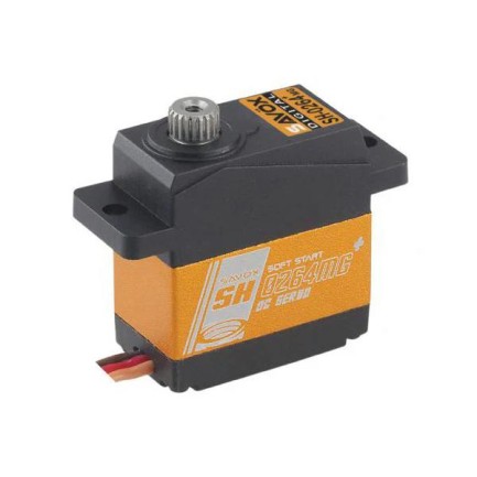 Savox SH0264MGP Micro Digital Servo DC Motor With Soft Start High Torque Metal Dişli - Thumbnail