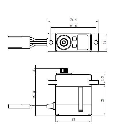 Savox SV1232MG Micro Digital Servo Coreless Motor High Voltage Su Geçirmez Metal Dişli