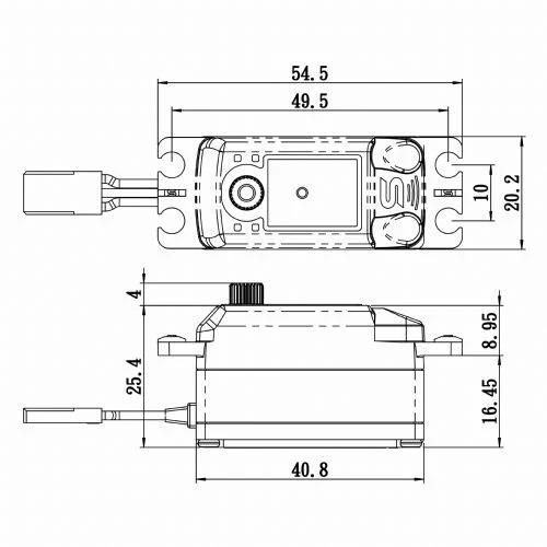 Savox SV1254MGP Digital Servo Coreless Motor High Voltage Su Geçirmez Metal Dişli