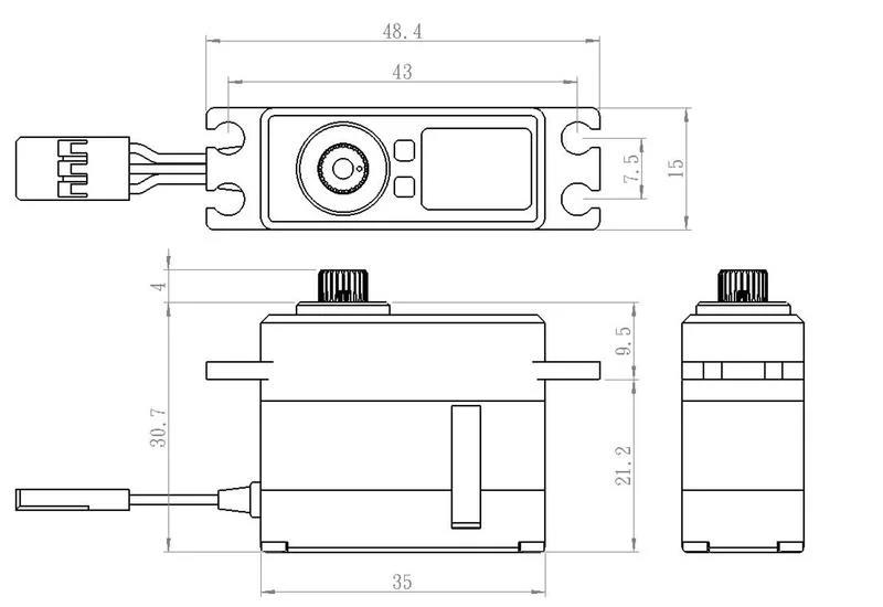 Savox SV1261MG Mini Digital Servo Coreless Motor High Voltage Metal Dişli