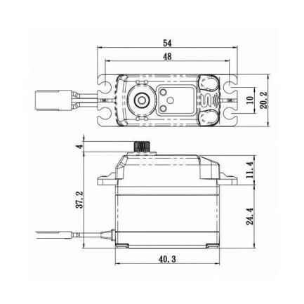 Savox SV1272SGP Digital Servo Coreless Motor with Soft Start High Voltage Çelik Dişli - Thumbnail