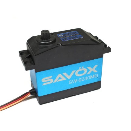 Savox SW-0240MG Digital Servo DC Motor High Voltage Su Geçirmez Metal Dişli - Thumbnail