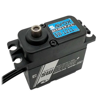 Savox SW-1211SG-BE Black Edition Digital Servo Coreless Motor High Voltage Su Geçirmez Metal Dişli - Thumbnail