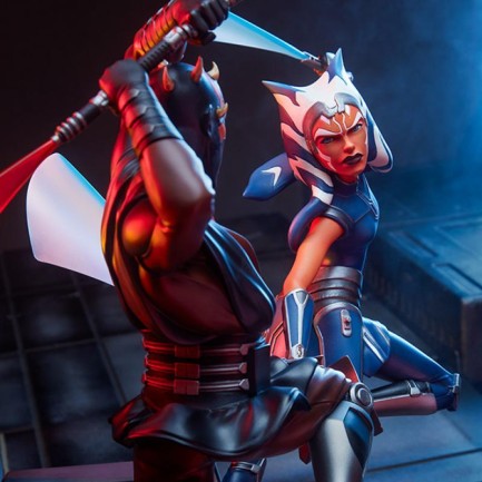 Sideshow Collectibles - Sideshow Collectibles Ahsoka Tano vs Darth Maul Diorama - 200619 - Star Wars / The Clone Wars Animation