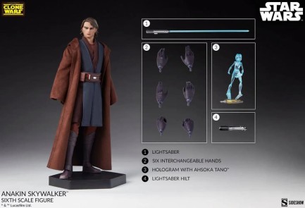 Sideshow Collectibles Anakin Skywalker The Clone Wars Sixth Scale Figure - 100462 - Thumbnail