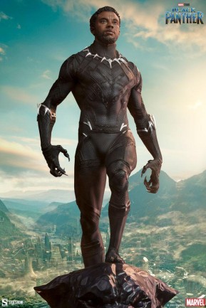 Sideshow Collectibles Black Panther Premium Format Figure - 300764 - Marvel Comics / T’Challa / Chadwick Boseman - Thumbnail