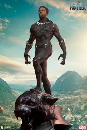 Sideshow Collectibles Black Panther Premium Format Figure - 300764 - Marvel Comics / T’Challa / Chadwick Boseman - Thumbnail