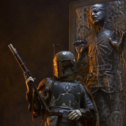 Sideshow Collectibles Boba Fett and Han Solo in Carbonite Premium Format Figure - 400373 - Thumbnail