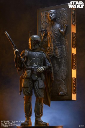 Sideshow Collectibles Boba Fett and Han Solo in Carbonite Premium Format Figure - 400373 - Thumbnail