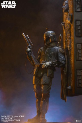 Sideshow Collectibles Boba Fett and Han Solo in Carbonite Premium Format Figure - 400373 - Thumbnail