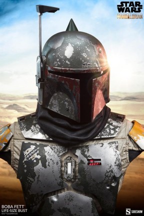 Sideshow Collectibles Boba Fett (The Mandalorian) 1:1 Life Size Bust 400375 Star Wars / The Mandalorian (ÖN SİPARİŞ) - Thumbnail