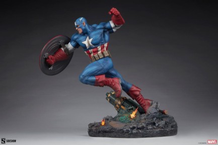 Sideshow Collectibles Captain America Premium Format Figure 300765 / Marvel Comics / Steve Rogers - Thumbnail