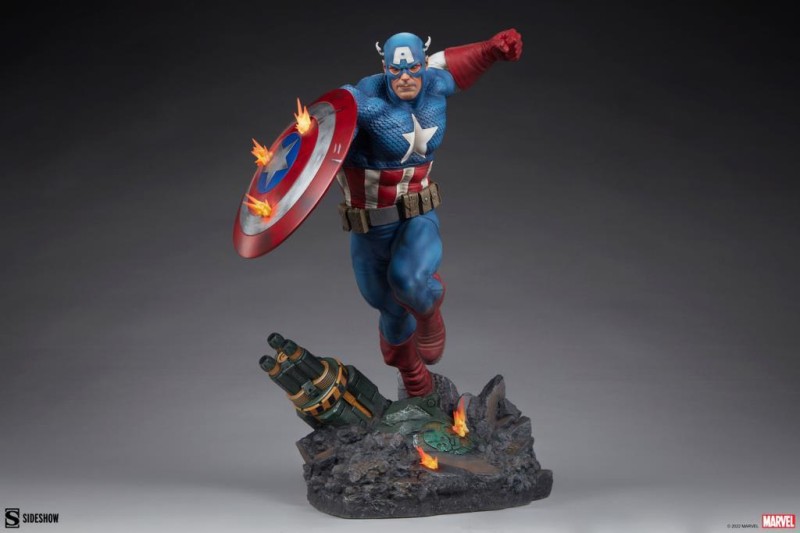 Sideshow Collectibles Captain America Premium Format Figure 300765 / Marvel Comics / Steve Rogers