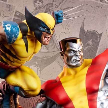 Sideshow Collectibles - Sideshow Collectibles Fastball Special: Colossus and Wolverine Statue Set 300849 Marvel Comics / Dynamic Diorama Series (ÖN SİPARİŞ)