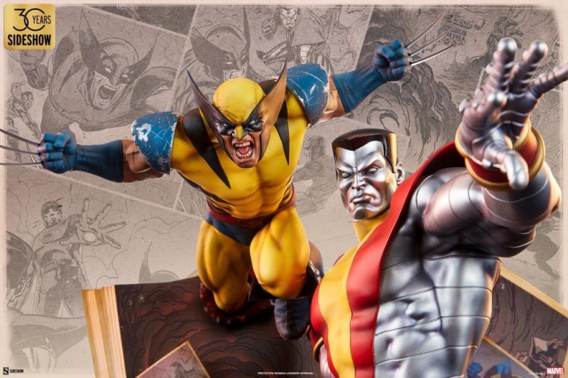 Sideshow Collectibles Fastball Special: Colossus and Wolverine Statue Set 300849 Marvel Comics / Dynamic Diorama Series (ÖN SİPARİŞ)