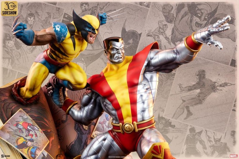 Sideshow Collectibles Fastball Special: Colossus and Wolverine Statue Set 300849 Marvel Comics / Dynamic Diorama Series (ÖN SİPARİŞ)