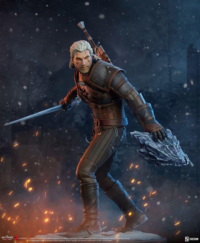 Sideshow Collectibles Geralt Statue 200601 The Witcher 3 : Wild Hunt