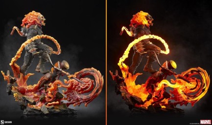 Sideshow Collectibles Ghost Rider Premium Format Figure 300800 Marvel Comics / Spirit of Vengeance (ÖN SİPARİŞ) - Thumbnail