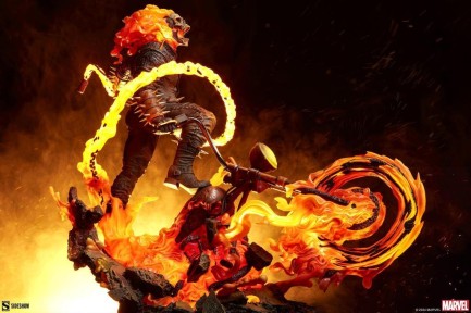 Sideshow Collectibles Ghost Rider Premium Format Figure 300800 Marvel Comics / Spirit of Vengeance (ÖN SİPARİŞ) - Thumbnail